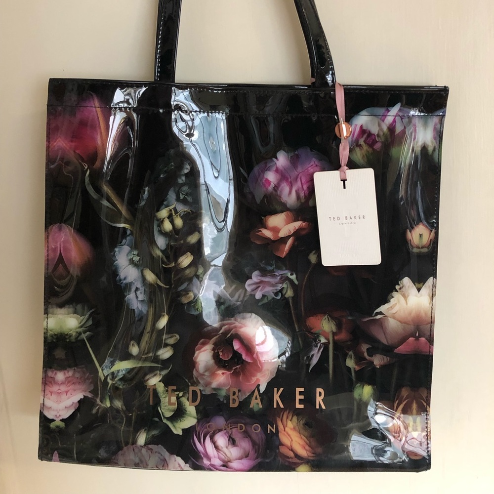 Ted Baker Shadow Floral Large Tote NWT